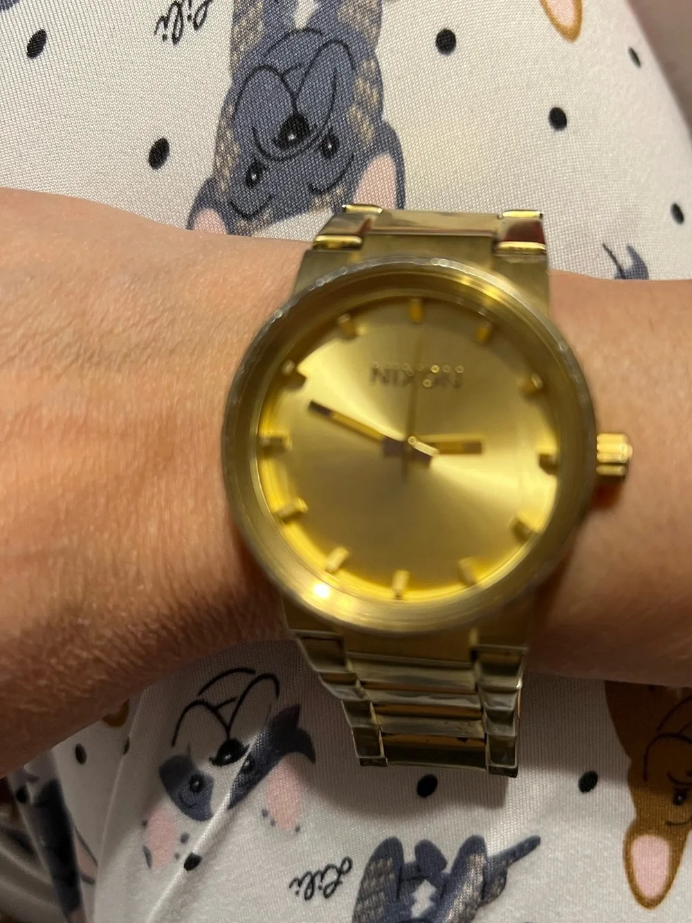 Nixon Men's Gold Stainless Steel Bracelet Watch - Minimal Three-Hand